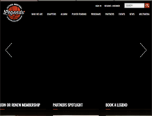 Tablet Screenshot of legendsofbasketball.com